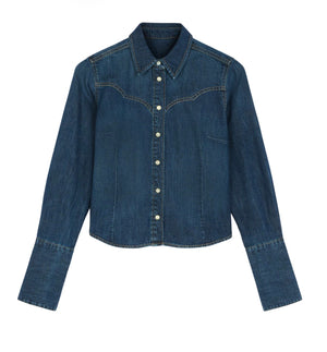CHEMISE FEMME WRANGLER BELL WESTERN SLIM - MIDNIGHTWASH