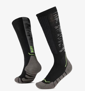 CHAUSSETTES BUFF MÉRINO HEAVY WEIGHT OVER THE CALF - BLACK