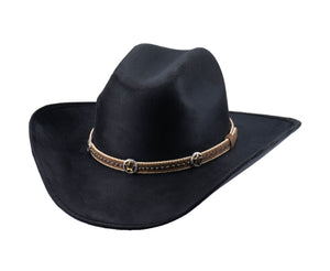 CHAPEAU WESTERN ENFANT  BULLHIDE GARLAND - black