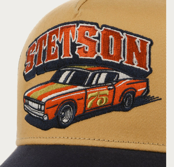 CASQUETTE STETSON TRUCKER INDY - marron/bleu