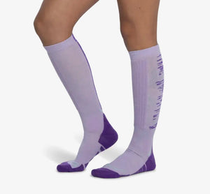 CHAUSSETTES BUFF MÉRINO HEAVY WEIGHT OVER THE CALF - LILAC  ICE