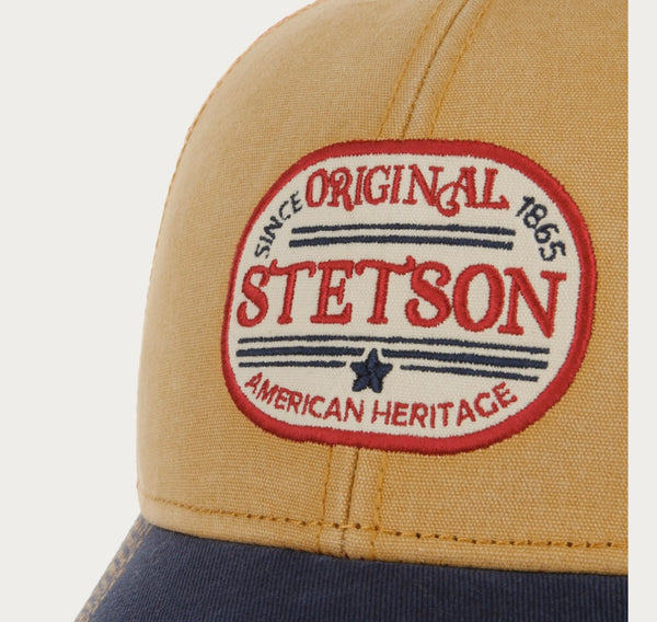 CASQUETTE STETSON Casquette Trucker 1865 logo