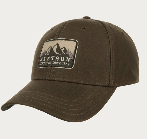 CASQUETTE STETSON baseball waxed - verte