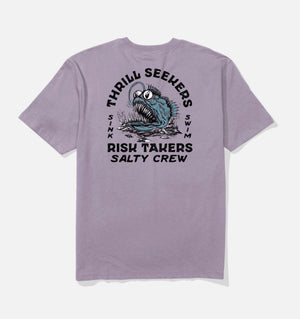 T Shirt SALTY CREW  ANGLER FISH MONSTER  -  GRAPE