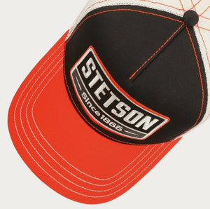 CASQUETTE STETSON TRUCKER highway GASOLINE - rouge