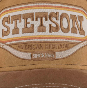 CASQUETTE STETSON TRUCKER Buffalo horn - marron