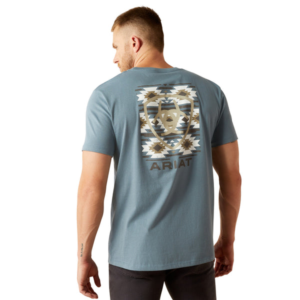 Men’s ARIAT t-shirt EAGLE ROCK LIGHT DENIM