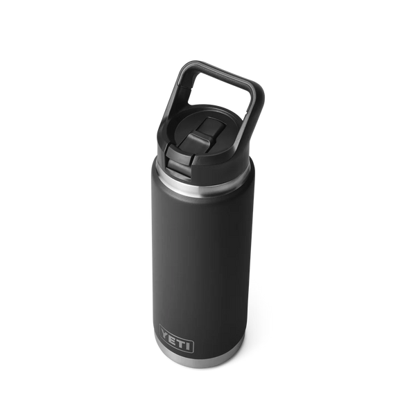 BOUTEILLE YETI RAMBLER 26OZ (760ml) STRAW bouchon paille (NOIR)