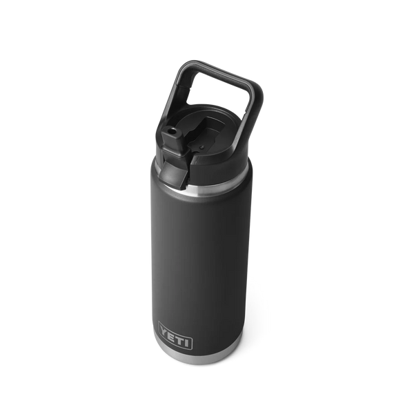 BOUTEILLE YETI RAMBLER 26OZ (760ml) STRAW bouchon paille (NOIR)