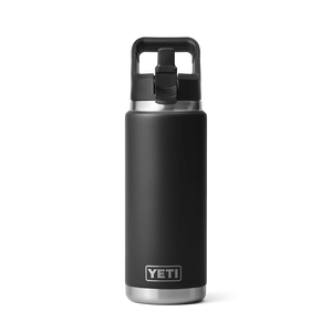 BOUTEILLE YETI RAMBLER 26OZ (760ml) STRAW bouchon paille (NOIR)