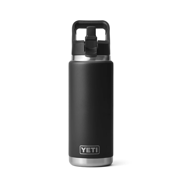 BOUTEILLE YETI RAMBLER 26OZ (760ml) STRAW bouchon paille (NOIR)