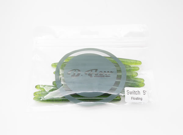 LEURRE WORM D-FLOW SWITCH 5" Floating #watermelon