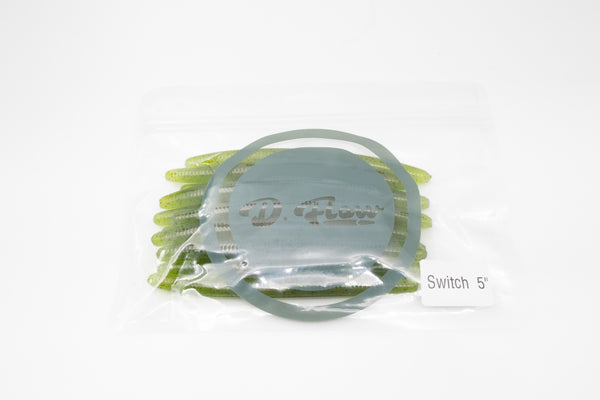 LEURRE WORM D-FLOW SWITCH 5" #watermelon