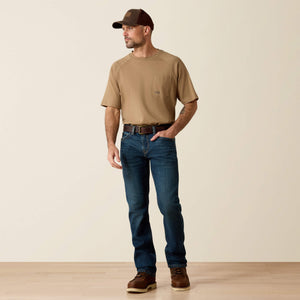 JEANS HOMME ARIAT Rebar M7 Slim DuraStretch Edge Stackable Straight Leg (longeur 34)