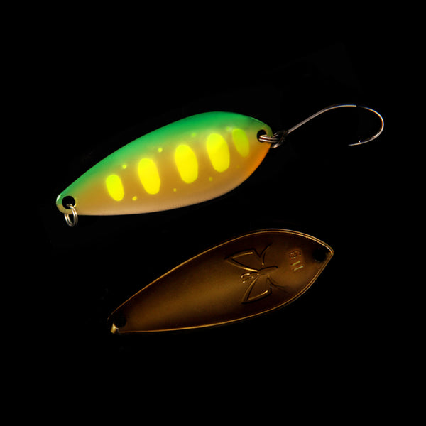 CUILLÈRE ONDULANTE MORPHO ONYX 11g - yellow tiger