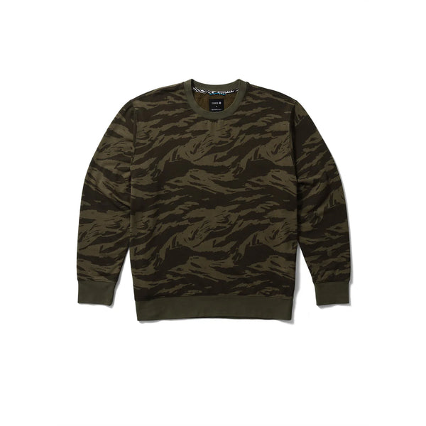 Sweat-shirt STANCE SHELTER CREW - Green CAMO