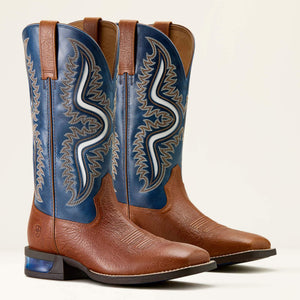 BOTTES HOMMES ARIAT Captivate Wide Square Toe Western - red oak / deep blue