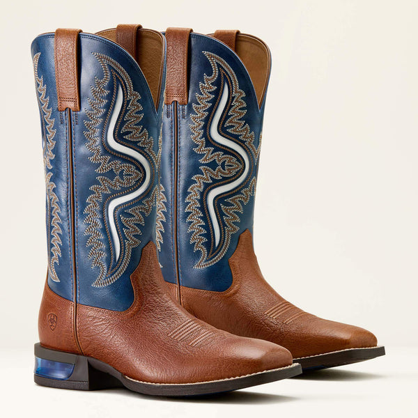 BOTTES HOMMES ARIAT Captivate Wide Square Toe Western - red oak / deep blue