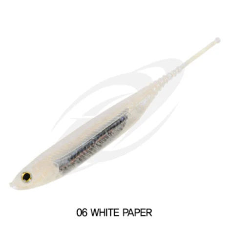 LEURRE AROS ROLL SHAD 4inch - WHITE PAPER