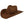 CHAPEAU STETSON VALRICK Western woolfelt by JJ HATS- marron