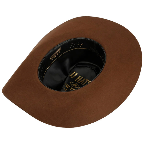 CHAPEAU STETSON VALRICK Western woolfelt by JJ HATS- marron