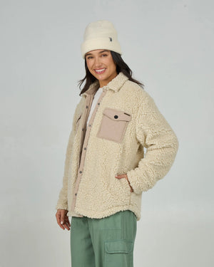 VESTE SALTY CREW CALM SEAS SHACKET - NATURAL