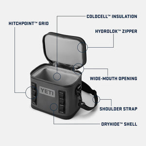GLACIÈRE SOUPLE YETI HOPPER FLIP 8L (charcoal)