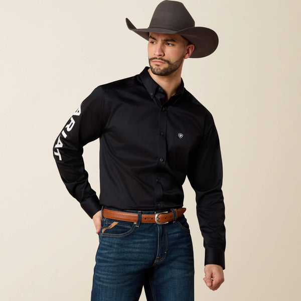 Chemise Homme ARIAT TEAM LOGO TWILL - black White