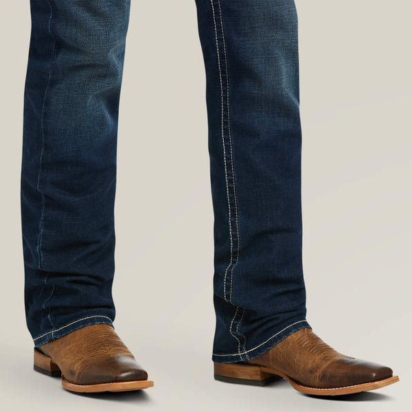 MENS ARIAT M5 Straight Stretch Remming Stackable Straight Leg Jean