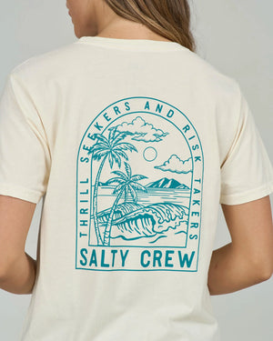 T SHIRT SALTY CREW ARCHWAY B.F - OFF WHITE