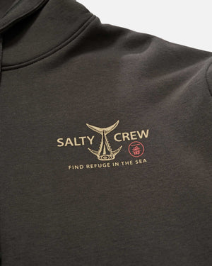 Sweat-shirt SALTY CREW Ichiban Fleece Hood - Vintage Black