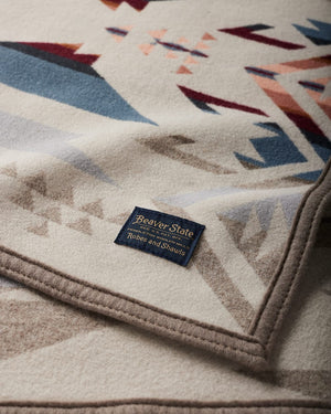 Couverture PENDLETON JACQUARD - White sand