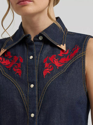 CHEMISE SANS MANCHE FEMME LAINEY WILSON X WRANGLER