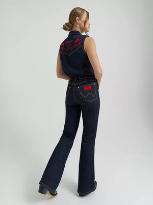 jeans femme LAINEY WILSON X WRANGLER LAINEY FLARE - longueur 32