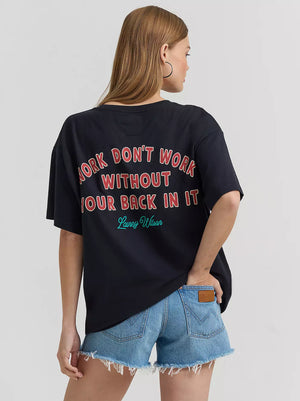 tshirt FEMME LAINEY WILSON X WRANGLER WORK DONT WORK TEE - oversize