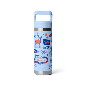 GOURDE YETI RAMBLER 18OZ (532ml) C STRAW  isotherme (BIG SKY SUMMER CAMP)
