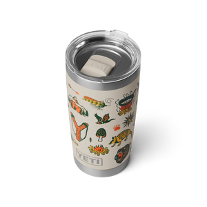 VERRE YETI  RAMBLER TUMBLER 20OZ (591 ML) (CAPE SUMMER CAMP)