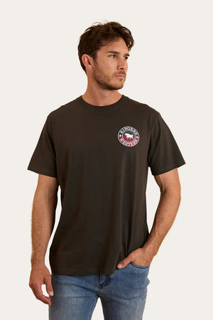 T-Shirt HOMME RINGERS WESTERN SIGNATURE BULL - GRIS