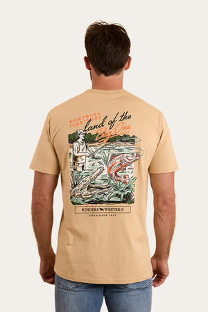 T-Shirt RINGERS WESTERN UNISEX UP NORTH - beige