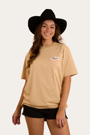 T-Shirt RINGERS WESTERN UNISEX UP NORTH - beige