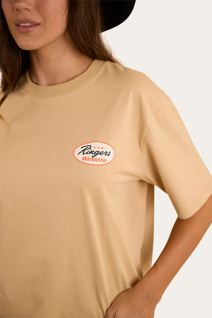 T-Shirt RINGERS WESTERN UNISEX UP NORTH - beige