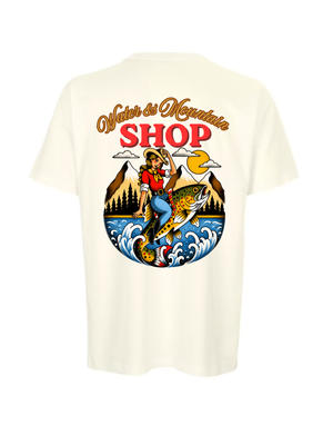 T-Shirt HOMME WATER AND MOUNTAIN - beige