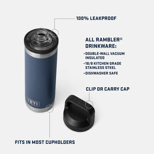GOURDE YETI RAMBLER CHUNG 18OZ (532ml)( black Forest Green )