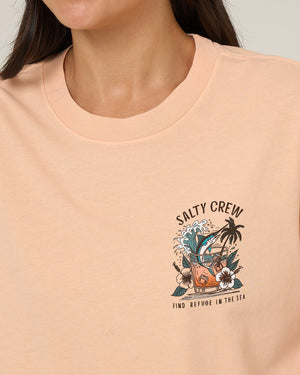 T SHIRT SALTY CREW MAI TAI TAILS SKIMMER - apricot