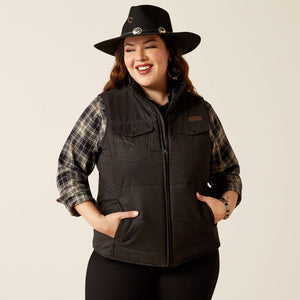 GILET FEMME  ARIAT Grizzly Quilted Vest - blk