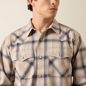 CHEMISE HOMME ARIAT Retro Hudde Fitted Snap Shirt - PEYOTE PLAID