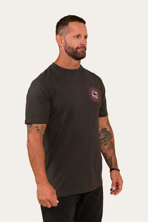 T-Shirt RINGERS WESTERN WALKABOUT WARRIOR UNISEX - CHARCOAL