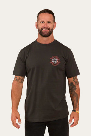 T-Shirt RINGERS WESTERN WALKABOUT WARRIOR UNISEX - CHARCOAL