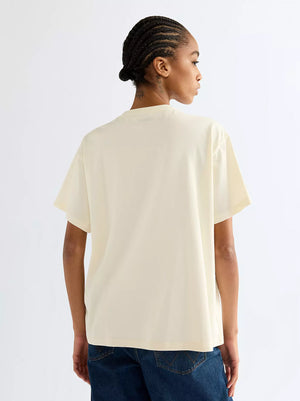T-SHIRT FEMME WRANGLER RELAXED GIRLFRIEND  - ANTIQUE WHITE