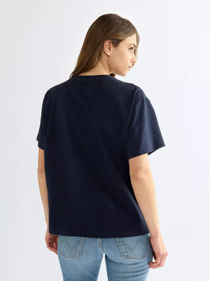 T-SHIRT FEMME WRANGLER RELAXED GIRLFRIEND  - DARK SAPHIR